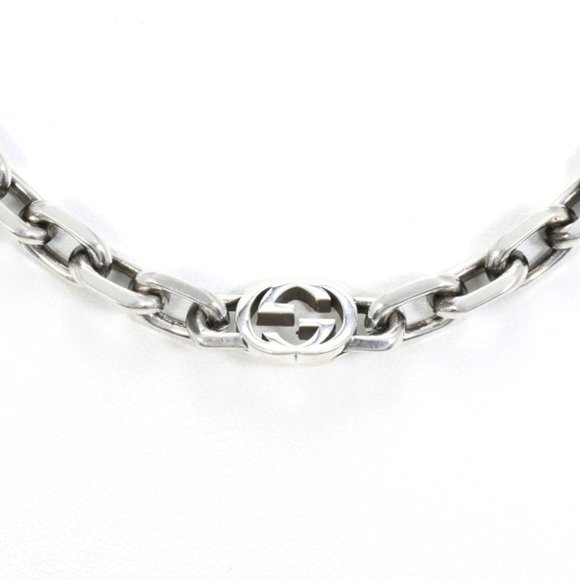 Gucci Jewelry - GUCCI Interlocking G Silver Necklace 56.5g 60cm